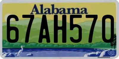 AL license plate 67AH570