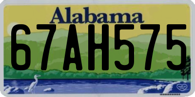 AL license plate 67AH575