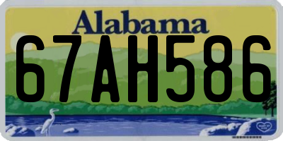 AL license plate 67AH586