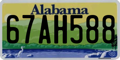 AL license plate 67AH588
