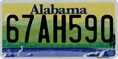 AL license plate 67AH590