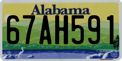 AL license plate 67AH591