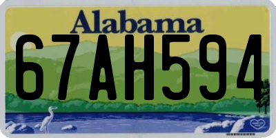 AL license plate 67AH594
