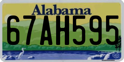 AL license plate 67AH595