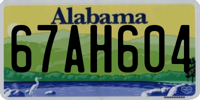 AL license plate 67AH604