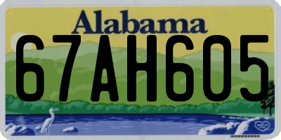 AL license plate 67AH605