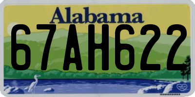 AL license plate 67AH622