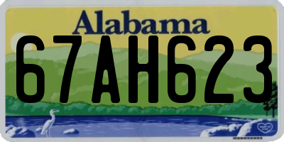 AL license plate 67AH623