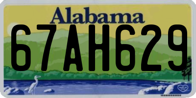 AL license plate 67AH629