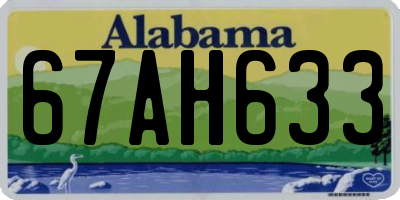 AL license plate 67AH633