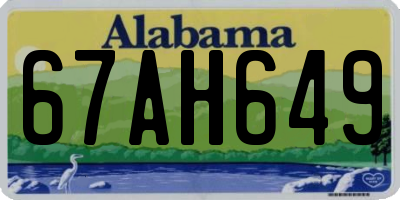 AL license plate 67AH649