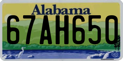 AL license plate 67AH650