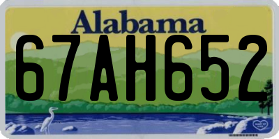 AL license plate 67AH652