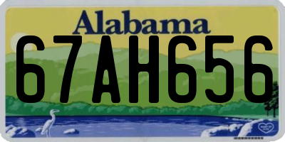 AL license plate 67AH656