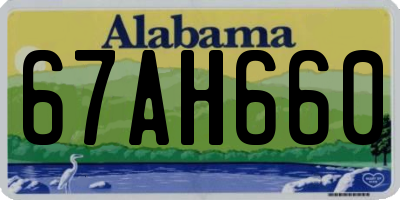 AL license plate 67AH660