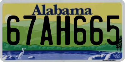 AL license plate 67AH665