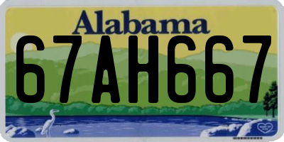 AL license plate 67AH667
