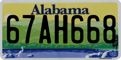 AL license plate 67AH668