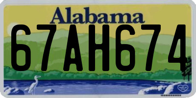 AL license plate 67AH674