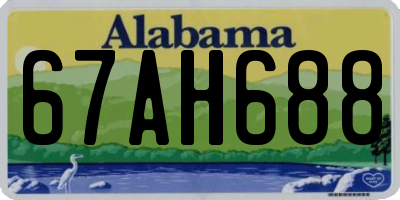 AL license plate 67AH688