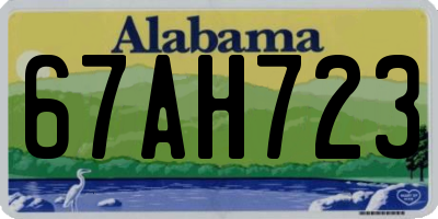 AL license plate 67AH723