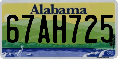 AL license plate 67AH725
