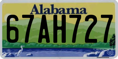 AL license plate 67AH727