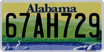 AL license plate 67AH729