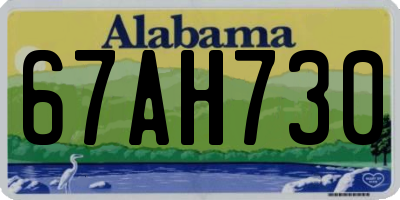 AL license plate 67AH730