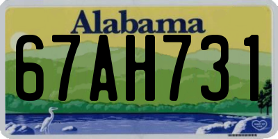 AL license plate 67AH731