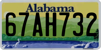 AL license plate 67AH732