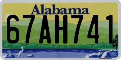 AL license plate 67AH741