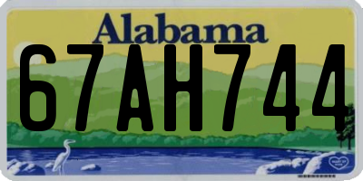 AL license plate 67AH744