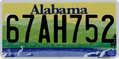 AL license plate 67AH752