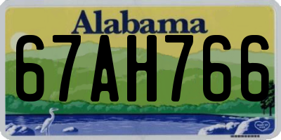 AL license plate 67AH766