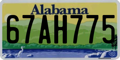 AL license plate 67AH775