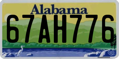 AL license plate 67AH776