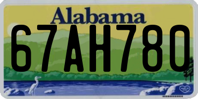 AL license plate 67AH780