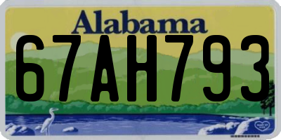 AL license plate 67AH793