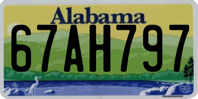 AL license plate 67AH797