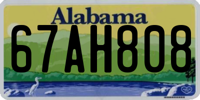 AL license plate 67AH808