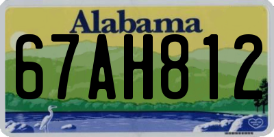 AL license plate 67AH812