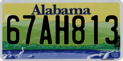 AL license plate 67AH813