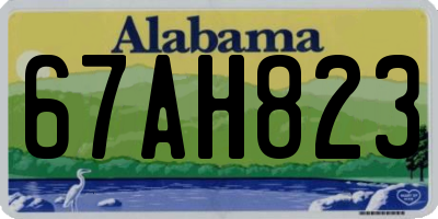 AL license plate 67AH823