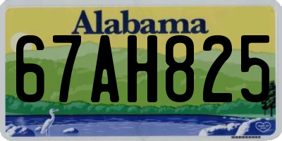 AL license plate 67AH825