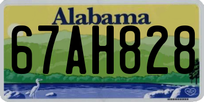 AL license plate 67AH828