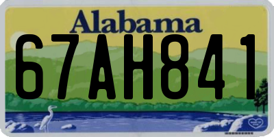 AL license plate 67AH841