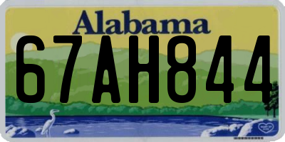 AL license plate 67AH844