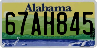 AL license plate 67AH845