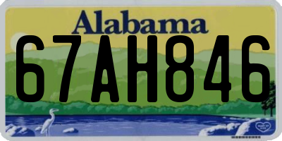 AL license plate 67AH846